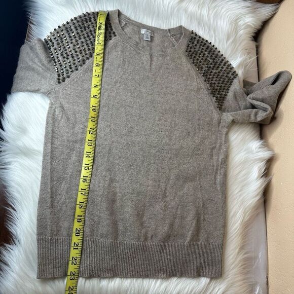 Halogen Embellished Shoulder Cashmere Sweater Size XS - Picture 7 of 16